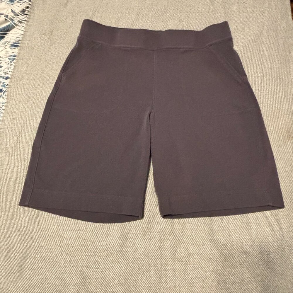 Duluth Trading Co. NoGa Cotton Naturale Pull-On 10-Inch Shorts, Large (Gray)